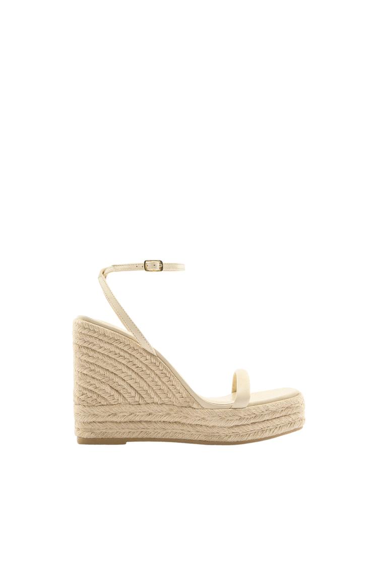Zara white wedges sales